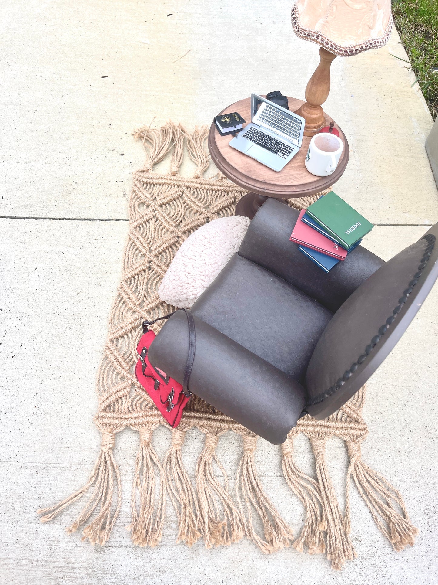 Fabric Painted Vintage Chair