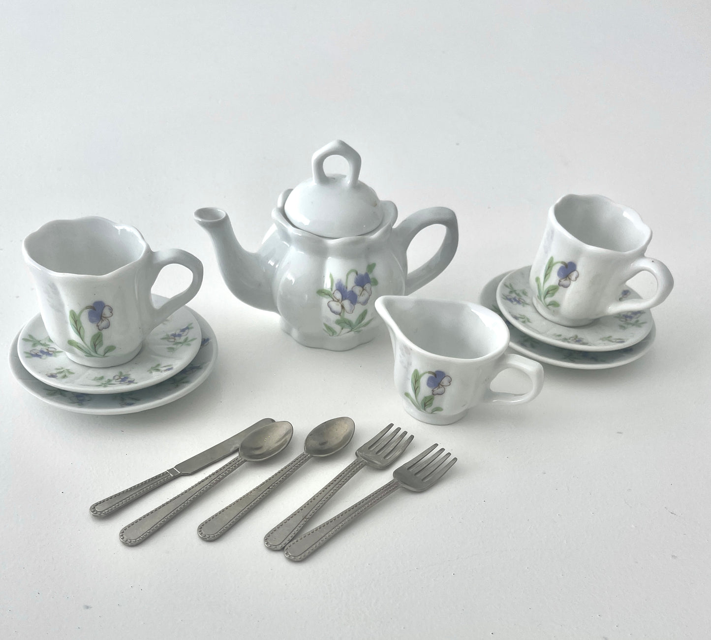 Blue Flower Tea set