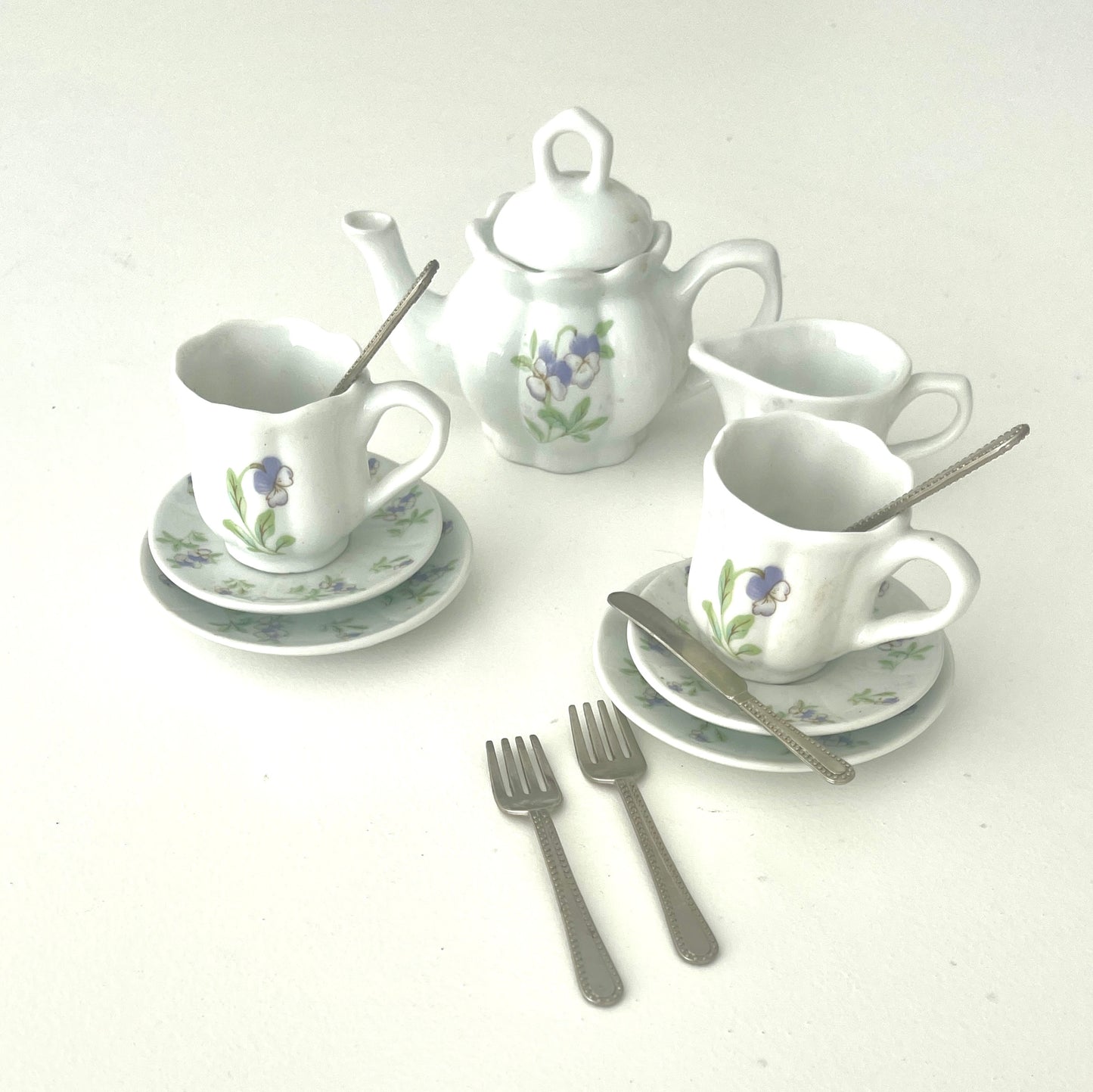 Blue Flower Tea set