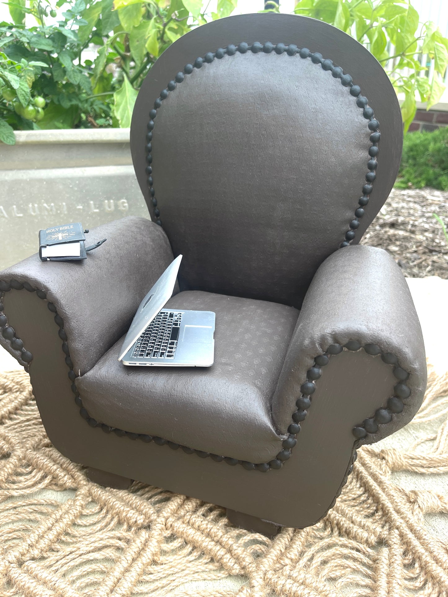 Fabric Painted Vintage Chair