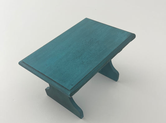 Turquoise bench