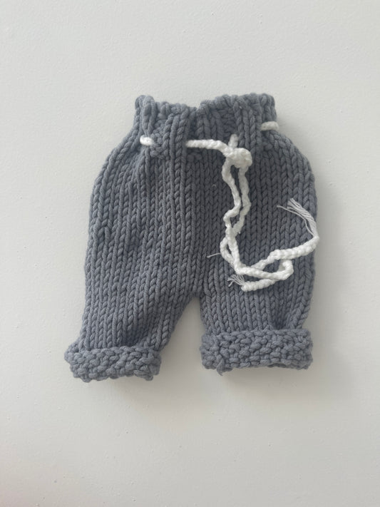 Gray knit pants