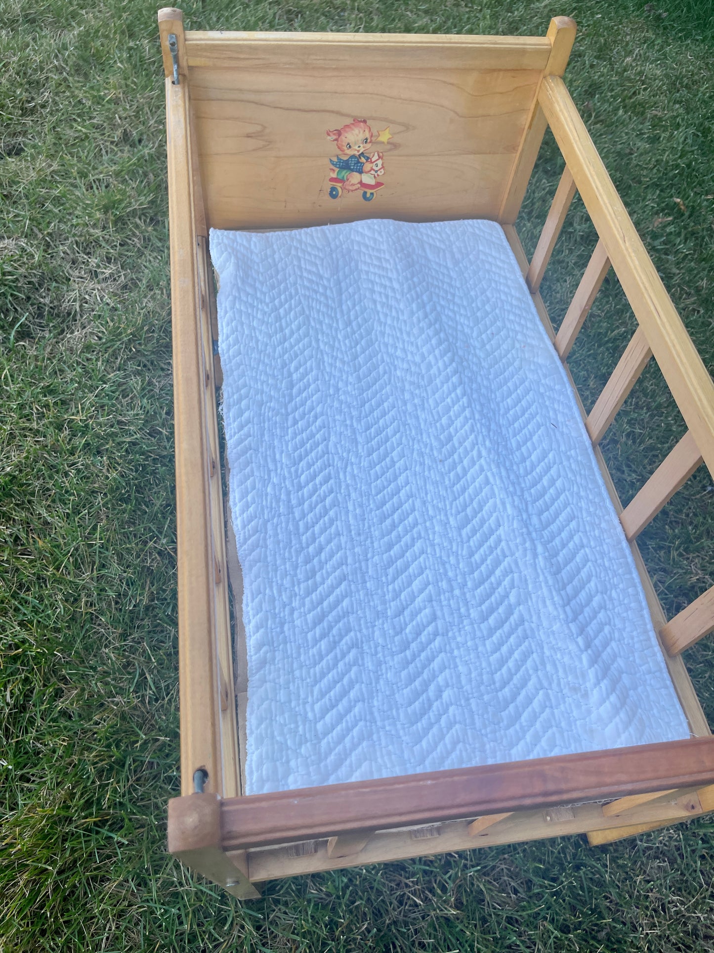 Vintage Wood Cradle