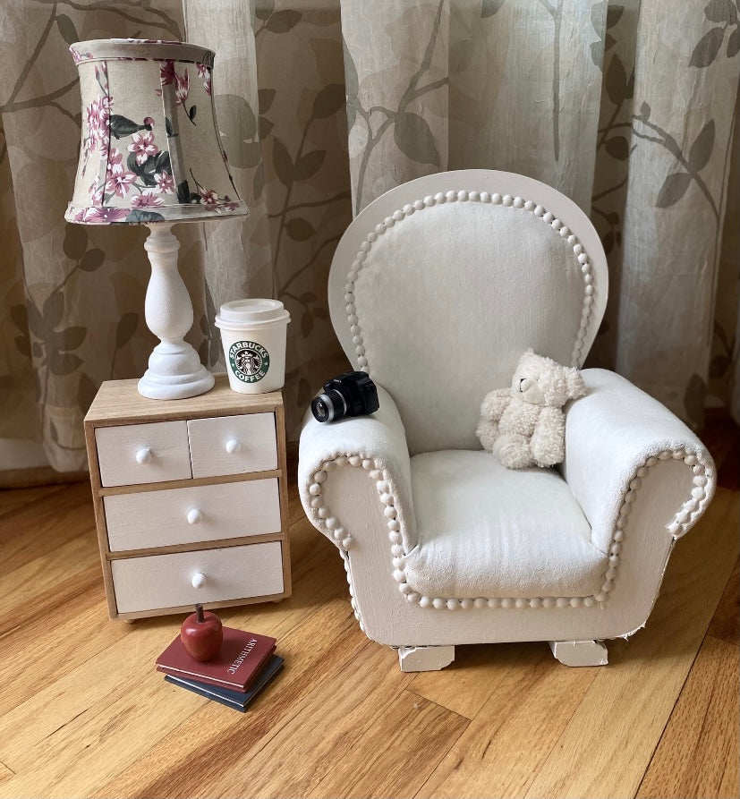 Fabric Painted Vintage Chair