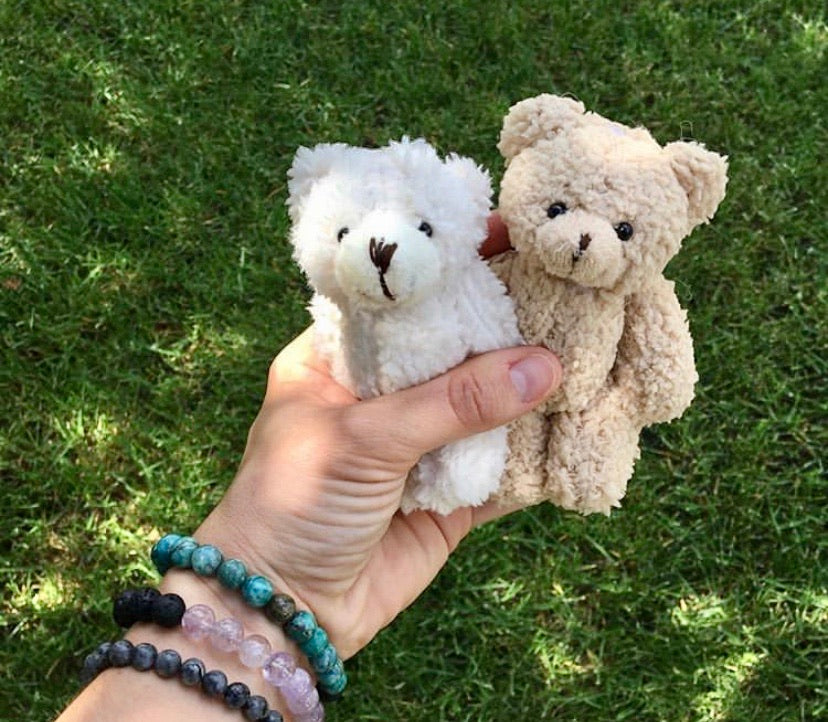 Tiny fuzzy Bear newborn prop - Auspicious Laundry Store