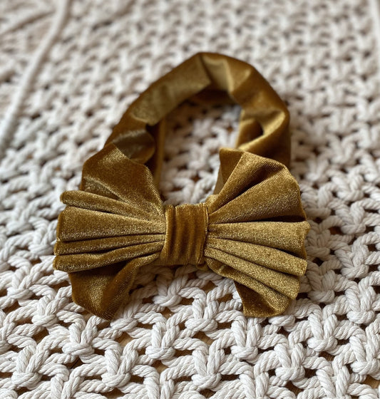 Velvet Bow Headband