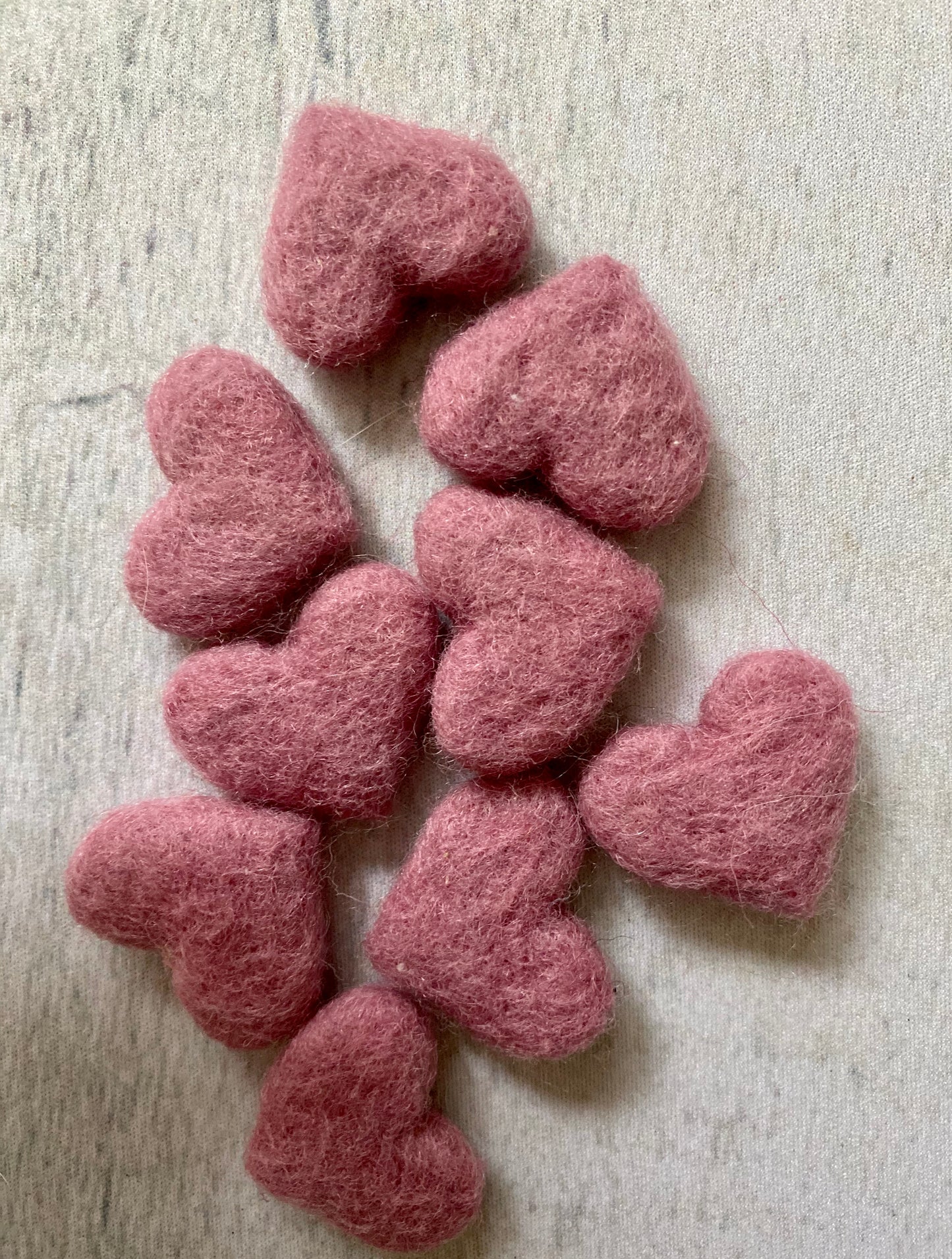 Tiny Felted Hearts - Auspicious Laundry Store