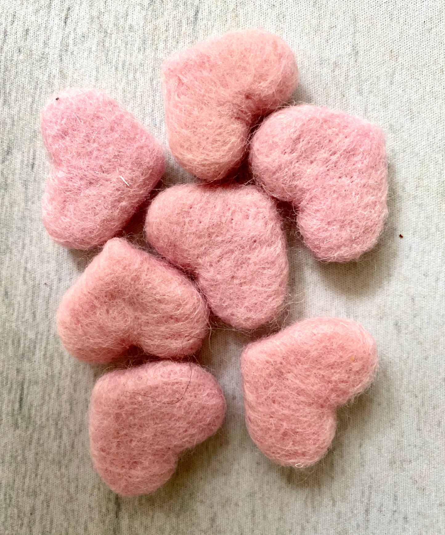 Tiny Felted Hearts - Auspicious Laundry Store