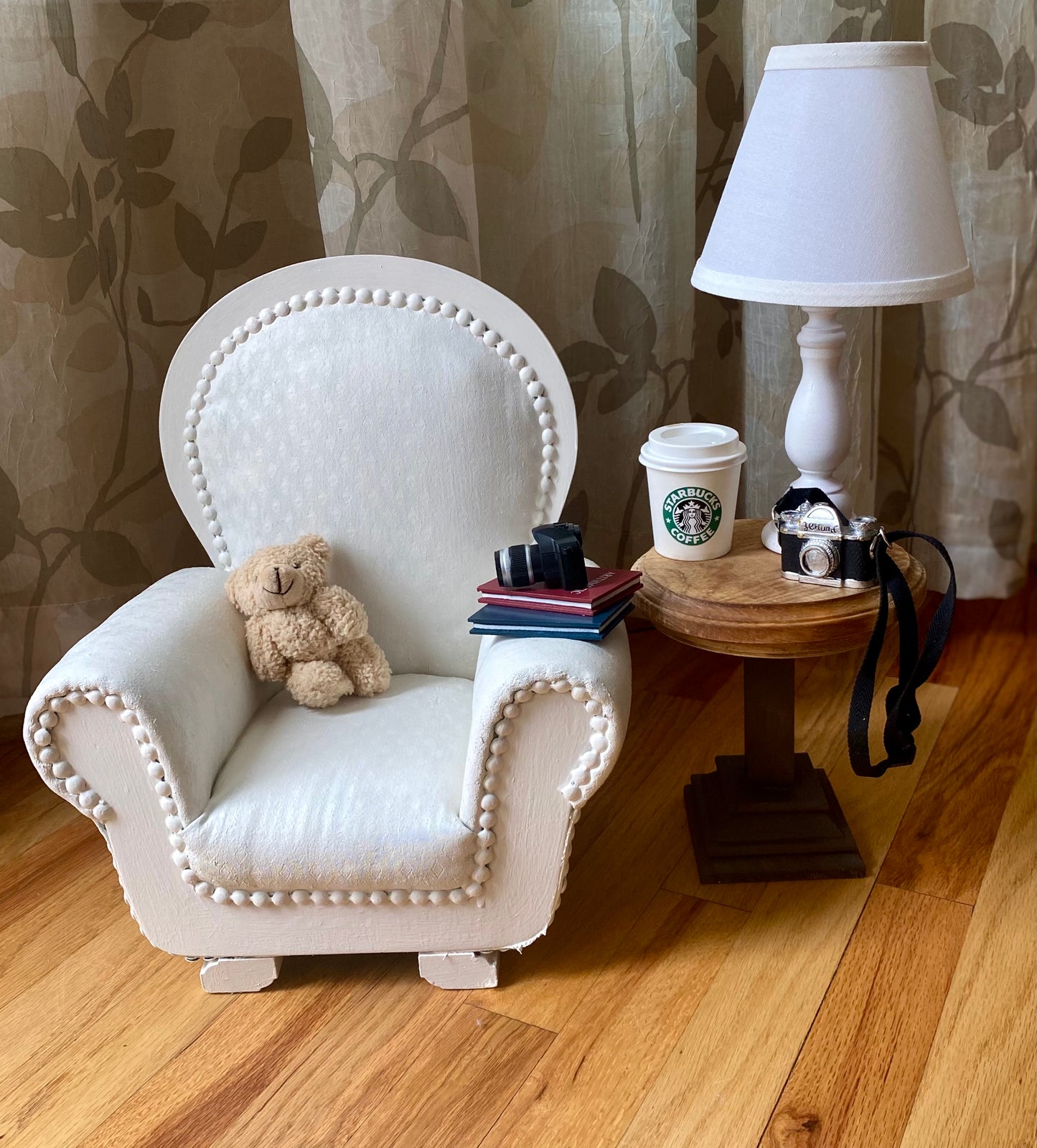 Fabric Painted Vintage Chair