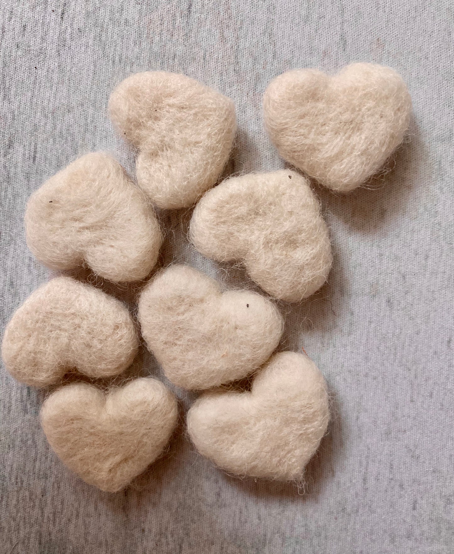 Tiny Felted Hearts - Auspicious Laundry Store